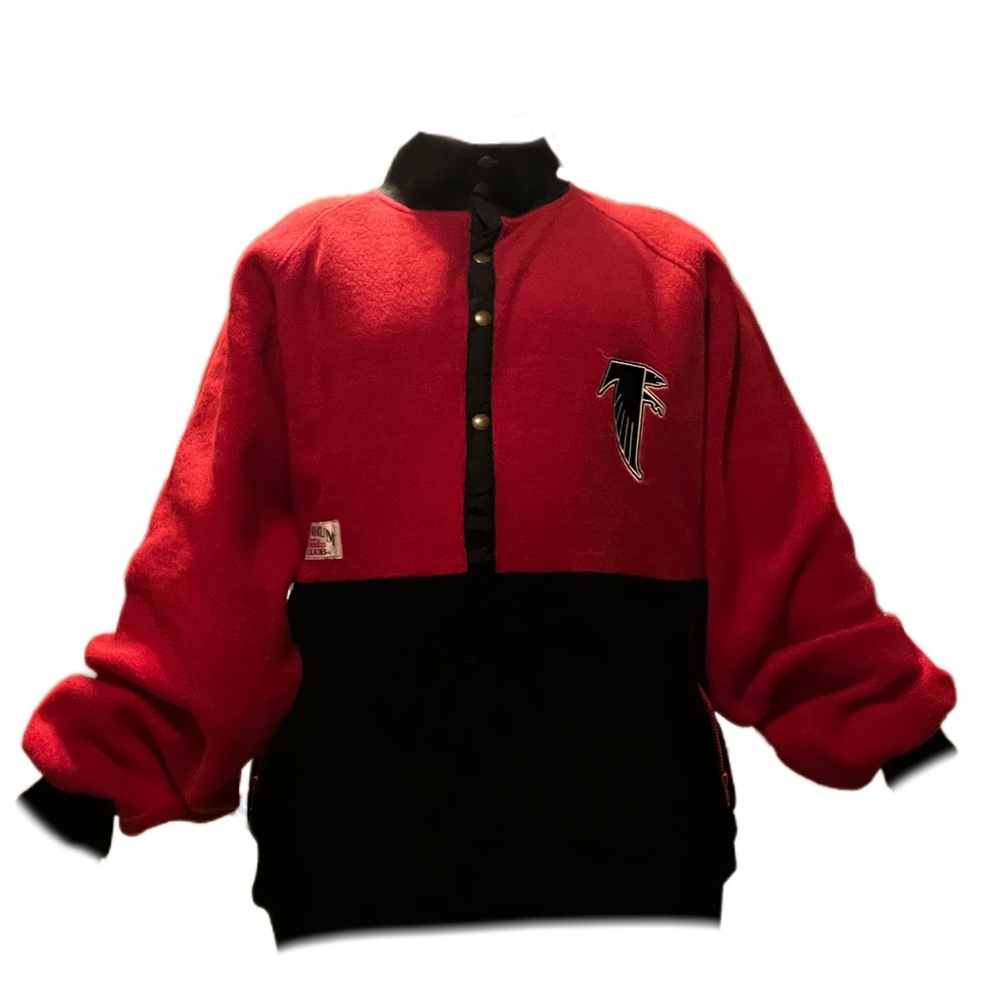 Chalk Line Falcons Red & Black Fleece Pullover w/ pockets